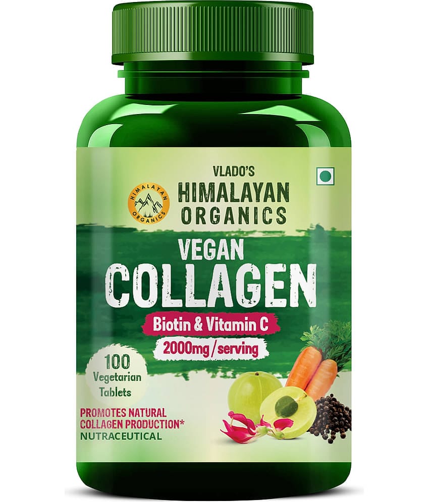 Vlado's Himalayan Organicsan Collagen 2000mg Tablets for Skin, Hair & Nail Support 100 No.s