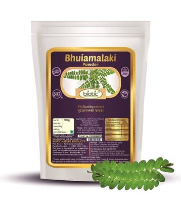 Biotic Bhumi Amla Powder (Phyllanthus Niruri) Bhoomi Amla - Bhuiamlaki Powder 100 gm