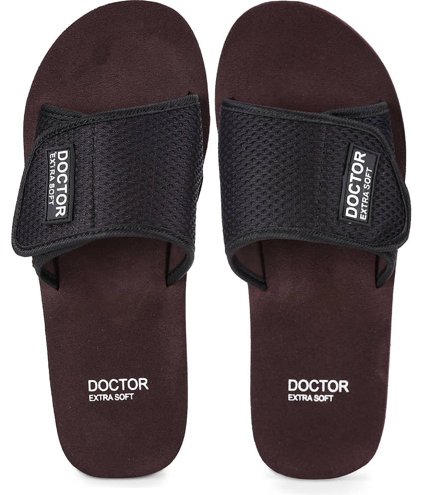 DOCTOR EXTRA SOFT - Brown Men's Slide Flip Flop