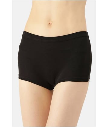 Leading Lady Cotton Women's Boy Shorts ( Black )