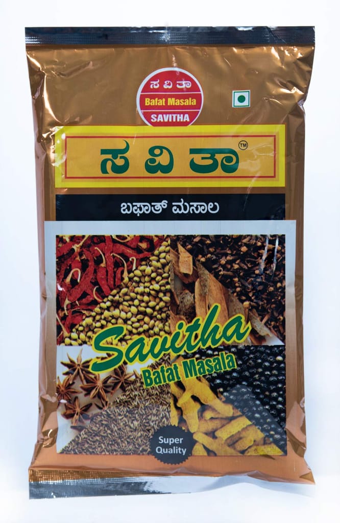 Savitha Bafat Masala 500g (Pack of 1)  | Authentic Indian Spice Mix for Rich & Flavorful | Premium Fresh & Aromatic Ingredients | Ideal for Traditional Dishes