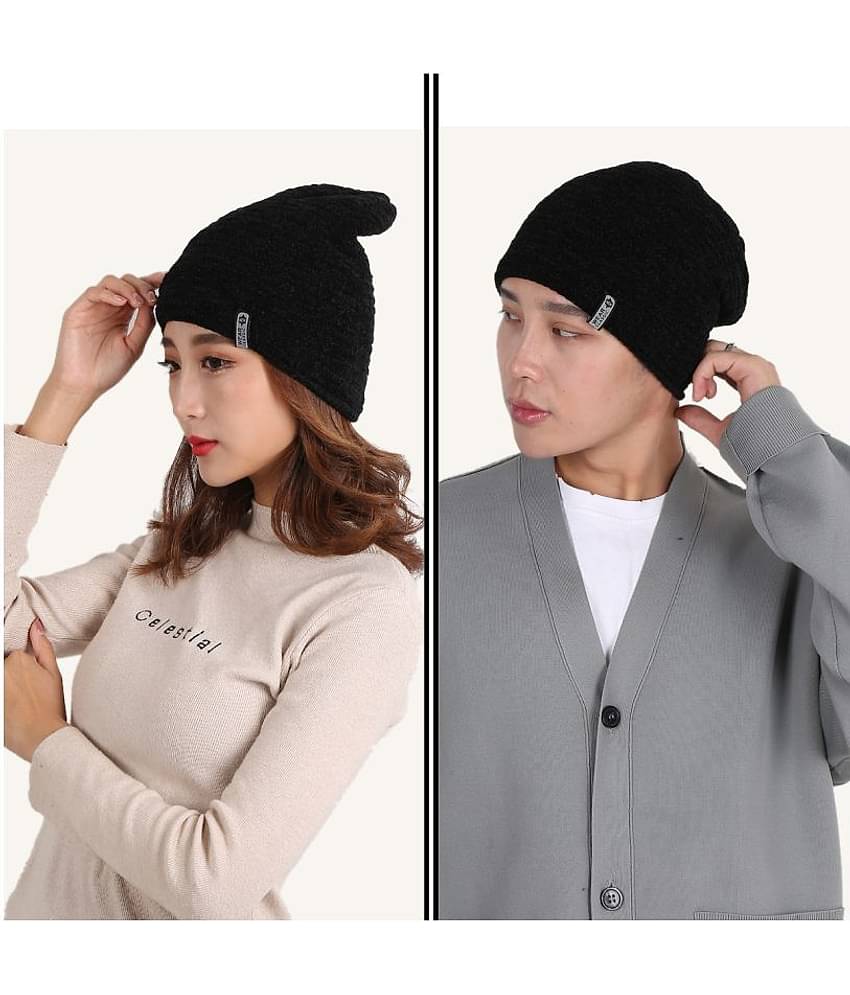 Edifier Woollen Winter Cap for Men & Women (Pack of 1)