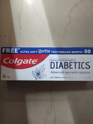 Colgate® Diabetics Toothpaste for the oral health of Advanced ayurvedic solution 