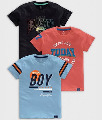 CODEZ Pack of 1 Boys Cotton Blend T-Shirt ( Multicolor )
