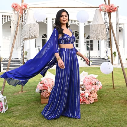 Cobalt Radiance Co-ord Set-XS