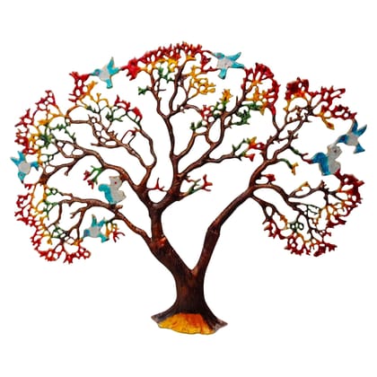 Aluminium Wall Hanging Tree Sculpture – Home Decor Showpiece, Height : 25 Inch (ZMAS046 E)
