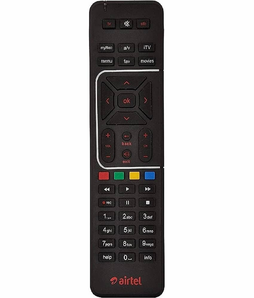 Hybite Airtel HD Recording DTH Remote Compatible with Airtel SD HD Set top box