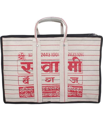 Goodluck Cotton Canvas Grocery Shopping Bag Extra Large Heavy Duty Handcrafted Multipurpose Bag for Grocery Milk Vegetable Storage(14 X 7 X 20)