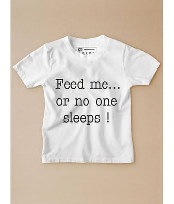 Be Awara Pack of 1 Boys Cotton T-Shirt ( White )