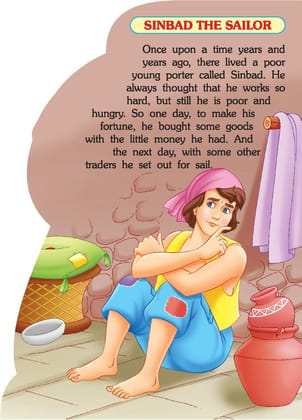Sinbad Fancy Story Shape Board Book for Child [Board book] Dreamland Publications