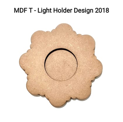 Brand Zero MDF Tea Light Holder Double Layer - Design BZMDFTEALHDDL2018