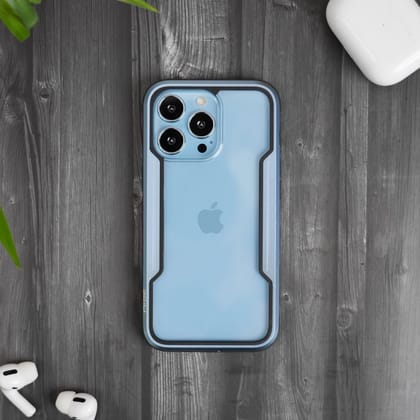 iPhone 13 Pro / Max Case - Sierra Blue Defence Shield Metal Cover | Military Grade Protection-iPhone 13 Pro