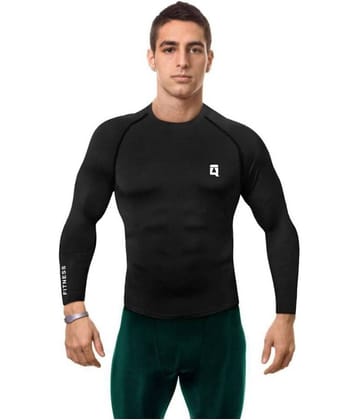 QUADA Compression T-Shirt, Top Full Sleeve Plain Athletic Fit Multi Sports Cycling, Cricket, Football, Badminton, Gym, Fitness & Other Outdoor Inner Wear
