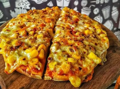 American Corn Cheese Pizza [8 Inches]
