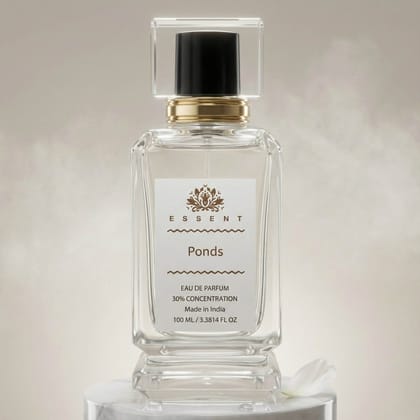 Essent Perfumes Ponds Eau de Parfum (EDP) – Classic Powdery Floral Long Lasting Perfume – Women’s Fragrance