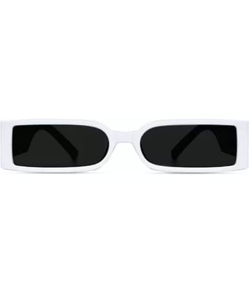 Lootnixx White Rectangular Sunglasses ( Pack of 1 )