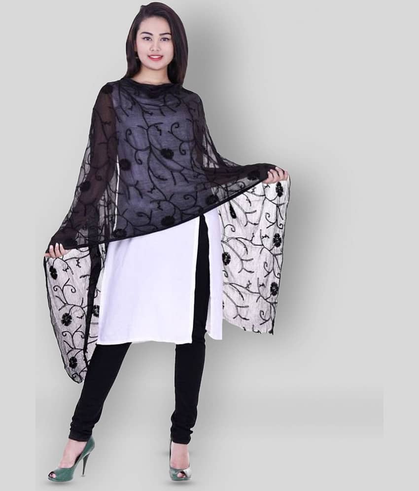Raj Black Chiffon Dupatta