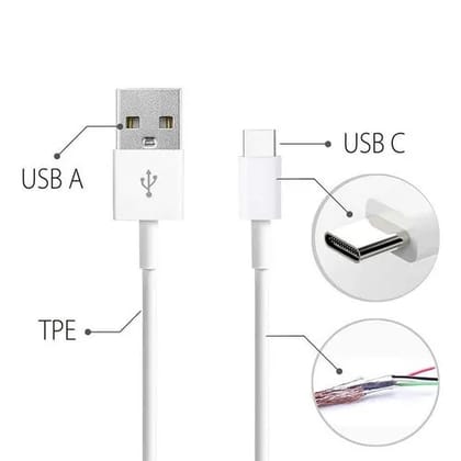 Type C Data Cable Charge & Sync Cable for Letv Devices- 1M-White