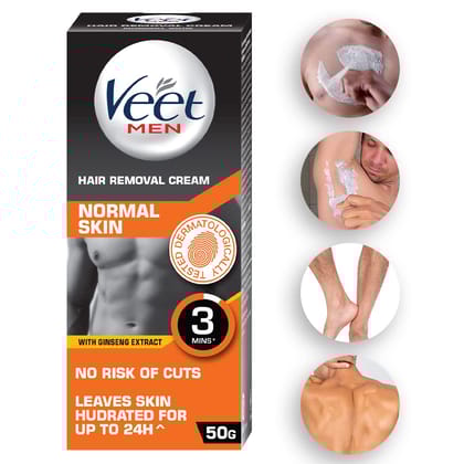 Veet Hair Removal Cream For Men, Normal Skin - 50G