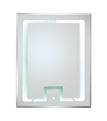 Bevelled Mirror 24x30 inches with 5mm Thickness with LED Light
