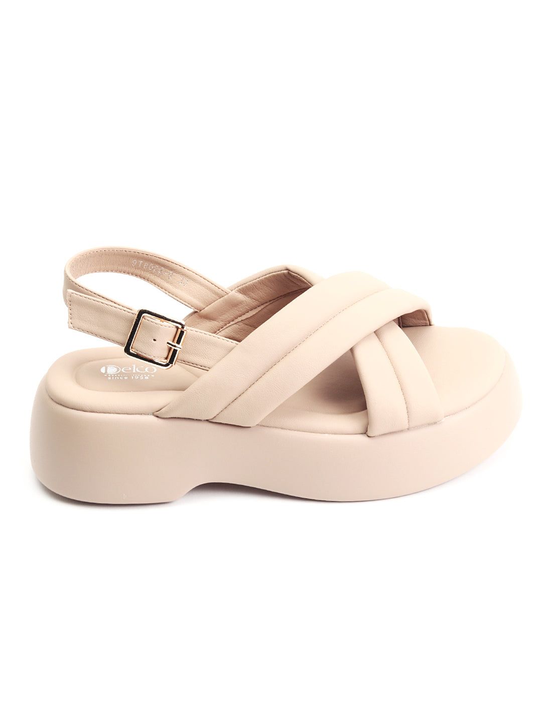 Delco Urban Elegance Platform Slides-39 / Beige