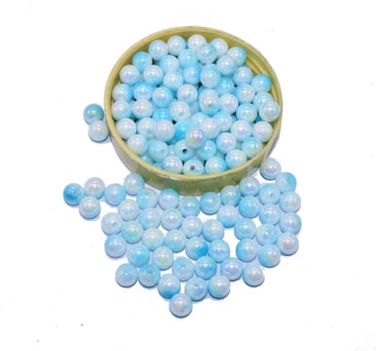 Normal Round Acrylics Plastic Beads For Jewelry Making , PTB-049-Per Packet of 220 Pcs (50 Gram) / 8 MM