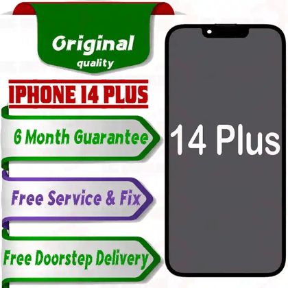 Apple iPhone 14 Plus  (display glass combo folder) Mobile Display LCD Screen With Touch. WHITE