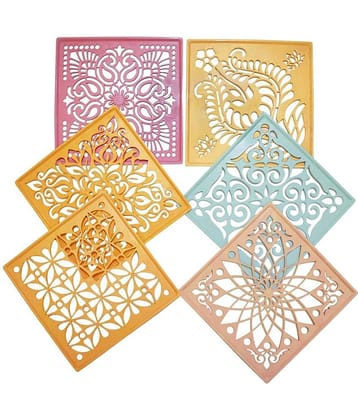 Vardhman Multicolour Powder Rangoli - Pack of 6