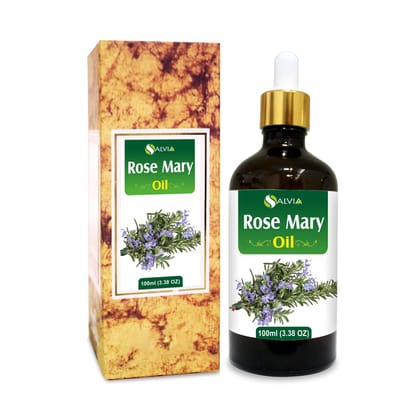 Salvia Rosemary Oil (Rosmarinus officinalis) Essential Oil for Aromatherapy & DIY Blends Herbal Oil for Skincare, Massage & Fragrance Use 100 ml / 3.38 fl oz Salvia Rosemary Oil (Rosmarinus officinalis) Essential Oil for Aromatherapy & DIY Blends Herbal 