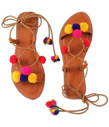 Apratim Brown Ethnic Footwear