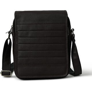 MATRICE messenger bag with brown faux vegan leather(NE-S-0806-Brown)