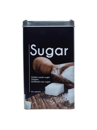 Metal Sugar Jar - Black, 2050Ml