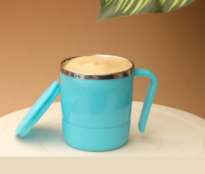 Coffee Tea Milk Mug with Lid Insulated Stainless Steel