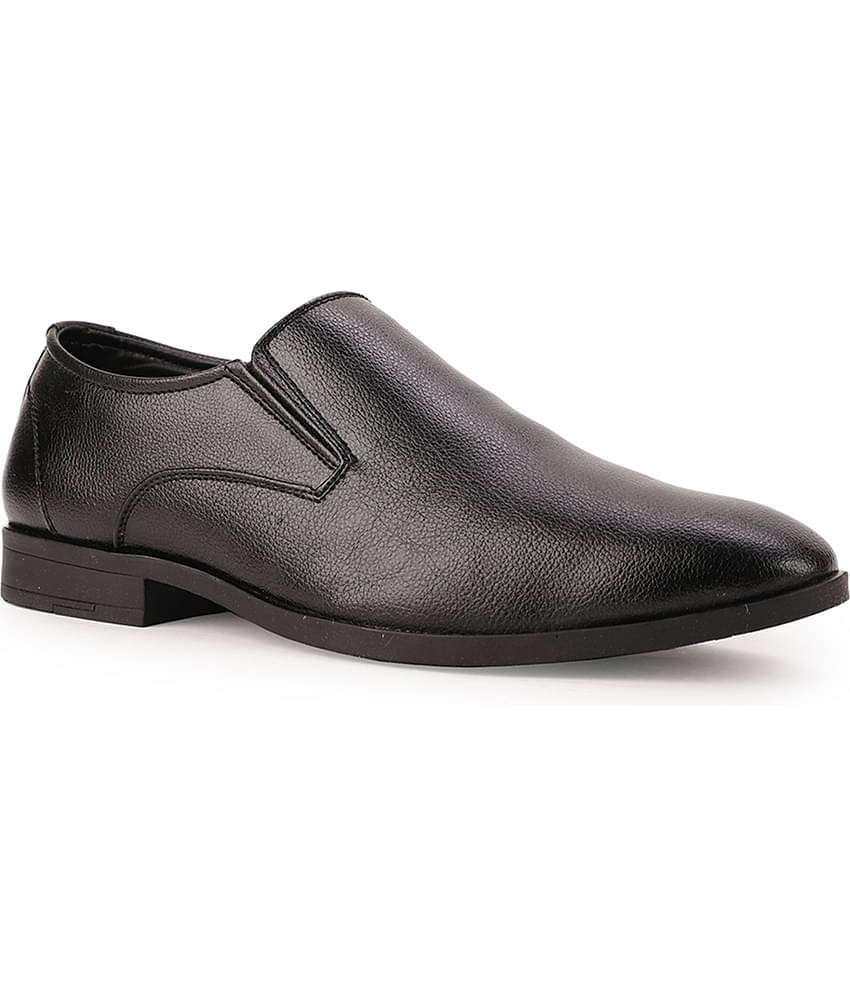 Bata Black Men's Slip On Formal Shoes