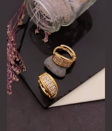 Shivay Fashion Gold Bali Earrings ( Pack of 1 )
