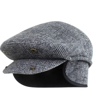 Zacharias - Gray Woollen Men's Cap ( Pack of 1 )