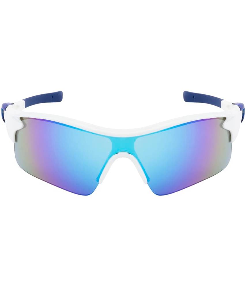 Fair-X White Oval Sunglasses ( Pack of 1 )