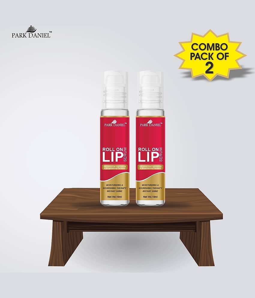 Park Daniel Roll On Lip Serum Lip Balm Pink SPF 15 Pack of 2 10