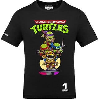 FastB Men Typography Round Neck Black T-Shirt