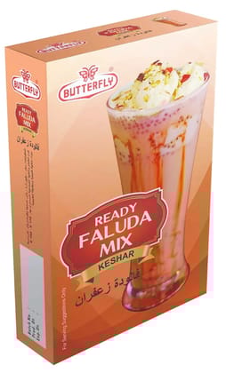 Butterfly Ready Faluda Mix, 100g (Keshar)  by Butterfly Dessert Mixes and Bakery Needs.