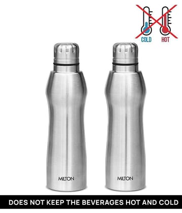 Milton Elate 1000 Stainless Steel Water Bottle, Set of 2, 880 ml Each, Silver
