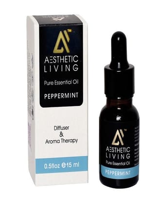 Aesthetic Living Pure Peppermint Essential Oil, 15 ml