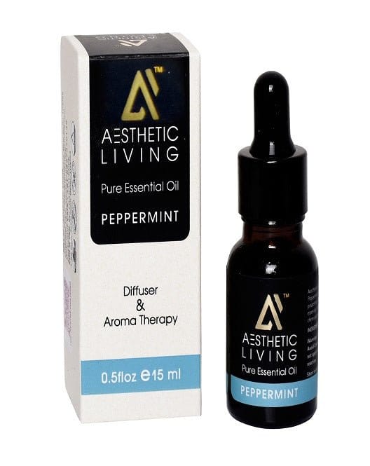 Aesthetic Living Pure Peppermint Essential Oil, 15 ml