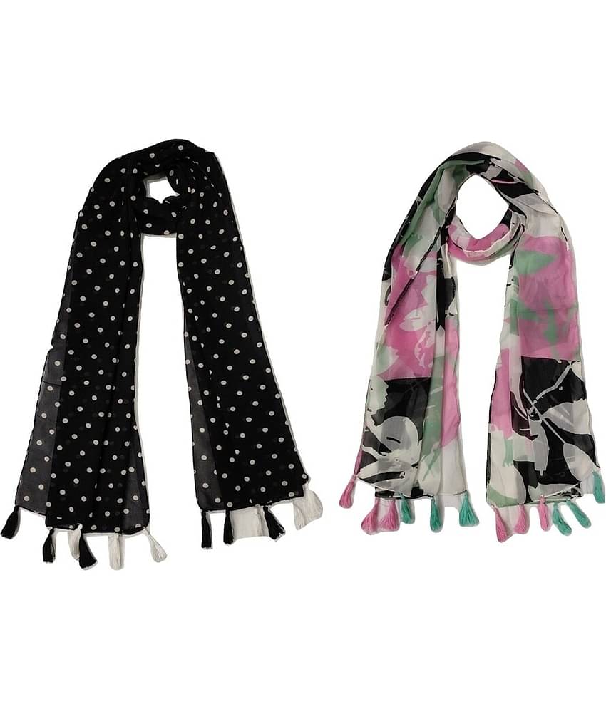 stolevilla Multi Printed Poly Cotton Yarn Stoles