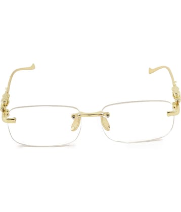 Bayberry Gold Rectangular Sunglasses ( Pack of 1 )