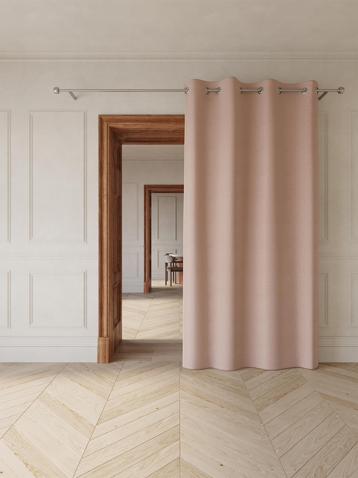 DDECOR - 100% PolyesterAbstract PatternDoor 7 Ft|135 CM X 225 CM| - Pink