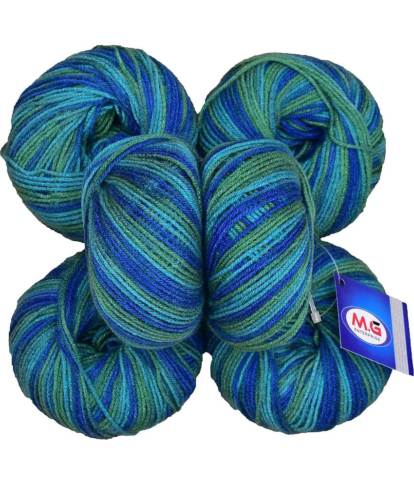 100% Acrylic Wool Darala (6 pc) Baby Soft Wool Ball Hand Knitting Wool/Art Craft Soft Fingering Crochet Hook Yarn, Needle Knitting Yarn Thread Dyed