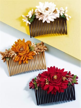 Women Set of 3 Comb Pins