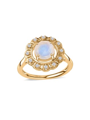 Pearlina Rainbow Moonstone Ring For Women-12