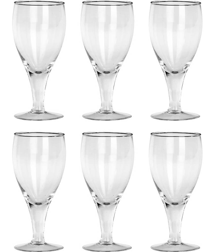 Afast Wine  Glasses Set,  180 ML - (Pack Of 6)